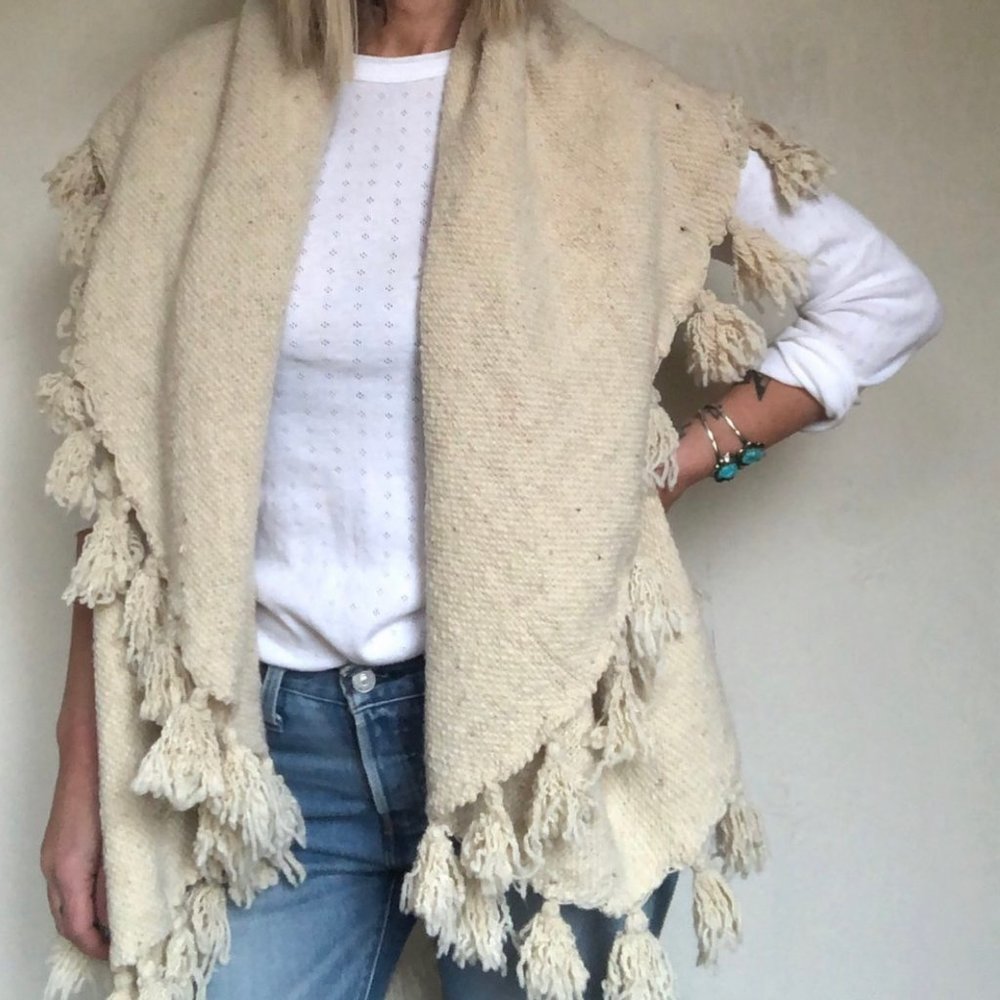 Vintage Poncho Style Wrap